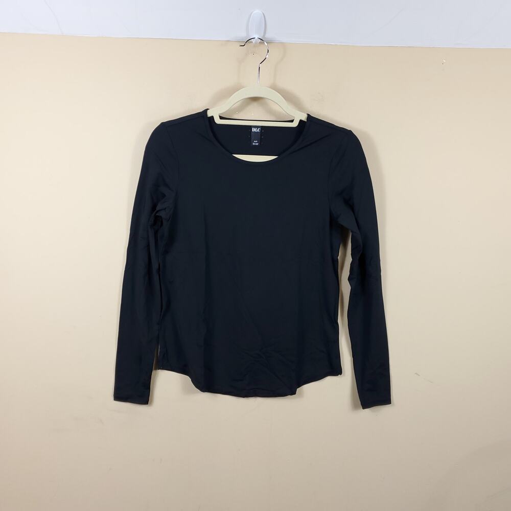 BANDIER DLC Black Alpha Long Sleeve Soft Tee Relaxed Fit Size XS